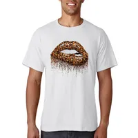 Herren T-Shirts Frauen 90er Leopard Lippen Kurzarm Strand Urlaub Grafik Print Frauen Mode Cartoon Sommer T Top Shirt Tee T-Shirtmen's's