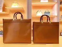 Sunshine Tote Bag Design Design Amber Doppia maniglia borse Women Leploy Leopard Splic Crossbody Bags Designer Messenger Borse Borsa