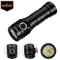Sofirn IF25A BLF Anduril Powerful USB C Rechargeable LED Flashlight 21700 Lamp 4000lm 4xSST20 Torch with TIR Optics 220705