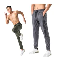 Gym drespants Man cienkie spodnie fitness Slim Fit Szybkie suche bieganie długie spodnie Elastyczne mężczyzn trening Pant 220429