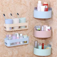 Bathroom Shelves Organizer Toilet Adhesive Shampoo Gel Storage Basket Decoration Bathroom Corner Shower Shelf Rack Accessories 5773 Q2