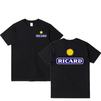 Ricard Mens T-shirt d'été à manches courtes à manches à mâcher harajuku tshirt tops tshirt streetwear 220617