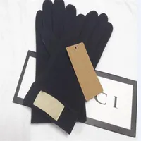 Europäische und amerikanische Designermarke Windschutz Lederhandschuhe Lady Touchscreen Kaninchenfell Mund Winter Hitze Konservierung Wind Sty278l