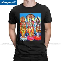 남성용 티셔츠 브라마 신 Vishnu Shiva 인쇄 T 셔츠 남성 참신 링암 Ganesha 인도 힌두 티셔츠 선물 아이디어 의류