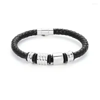 Beaded Strands Selling Simple PU Leather Hand-woven Rope Multi- Bracelet In Europe And America Fawn22