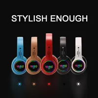 Headphones & Earphones ST-L63 Wireless Bluetooth 5.0 Luminous Headset 3.5mm Gaming Foldable Stereo For Mobile Phones Notebooks Tablet Comput
