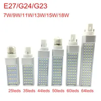 Bulbs LED 7W 9W 11W 13W 15W 18W E27 Corn Bulb Lamp Light SMD 2835 Spotlight 180 Degree AC85-265V Horizontal Plug LightLED
