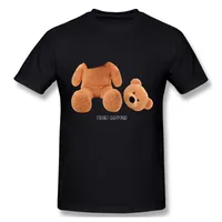 Мужские футболки Summer Ins Trend Trend Bear T Рубашки Печать круглое шея с короткими рукавами