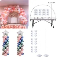 Tavolo da palloncini set ballone colonna per le decorazioni per feste di compleanno per matrimoni per bambini accessori palloncini decorazioni natalizi 220531