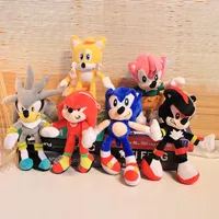 28 cm Sonic Action Figuur Soft Toys Hedgehog Model Plush Toy Sofa Slaapkamer Decoratie Kinderen Verjaardagsgeschenken
