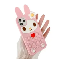 Decompressie speelgoed vingertip bubble siliconen xsmax apple mobiele telefoon case beschermhoes volwassen sensorische vizier speelgoed
