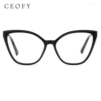 Fashion Sunglasses Frames Ceofy Women Cateye Glasses Frame Vintage Myopia Optical Prescription Eyeglasses 2022Cat Eyewear FT2171Fashion Pros