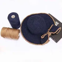 Coomamuu 230GCoil Hook Yarn Light Viscose Ice Rope 3Mm Hollow Nylon Wire For Hand Hook Sun Hat Cushion J220811