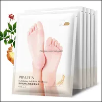 1Pair-Pilaten Peeling-Behandlung Fußmaske Socken für Pediküre Baby Peel Füße Masken Hautpflege Kosmetik Peeling Drop Lieferung 2021 Gesundheit