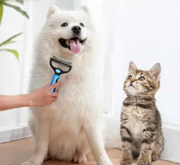 المخزون بالجملة Pet Fur Cnot Cutter Dog Grooming Tool Tool Cat Removal Comb Comb Brush Brush Double -Side Pet Products 50pcs Mk163