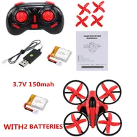 Mini RC Drone with 2pcs Batteries 2 4G 4CH 6-Axis Gyro RC Quadcopter RTF UFO Mini Drone with 3D-Flip Headless Mode with extra Batt234P
