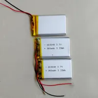 Li Polymer Battery 603048 3.7V 900mAh lithium lipo batteries for GPS 100pcs/lot