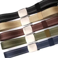 Cinturones lienzo de nylon cinturón tejido tejido sin golpes de perforación