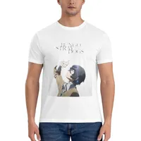 T-shirt maschile Dazai Osamu maglietta Bungou Stray Dogs BSD Husbò T-Shirt Tshirt a maniche corte Fantastico Manmen's