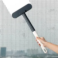 Sublimatie Glass Window Cleaners Brush Huishoudelijke Windows Cleaning Tool Dubbelzijdig scherm Raam Droog en nat Dual-Use Extended Telescopische wisser