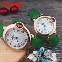 Круглые многофункциональные модные тренды пара смотрит кожаный браслет Трехконтактный простые календарь многофункциональные часы мужчины и женщины на открытом воздухе классические наручные часы.