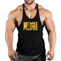 الصيف غير الرسمي للأزياء القطن بلا أكمام دبابة أعلى الرجال قميص العضلات العضلات Smovybuilding كمال الأجسام التمرينات الرياضية