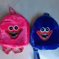 Parti Malzemeleri Huggy Wuggy Peluş Sırt Çantaları Haşhaş Oyun Oyunu Doldurulmuş Hayvanlar 2 Renk Çanta Çıkar Çıkar Çocuk Öğrenci Çantaları