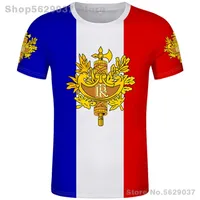 Fransa T Shirt DIY Ücretsiz Özel Yapım İsim Numarası Fra Tshirt Nation Flag Marianne Fransızca Baskı Kelime Fr College PO Giyim 220702