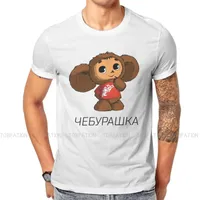القمصان للرجال Cheburashka Soviet الروسية التفكير tirt harajuku الموضة عالية الجودة tshirt الحجم الكبير طاقم الرجال الملابس