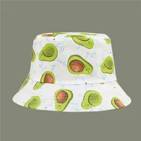 2021 fashion joker fruit print Bucket Hat Fisherman Hat outdoor travel hat Sun Cap Hats for Men and Women 863121