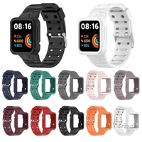 Silicone Strap For Xiaomi Mi Watch Lite 2 Wrist Band Strap Replacement Bracelet For Redmi Watch 2 Horloge2 Smart Watch Smartwatch Wristband Adjustable wholesale