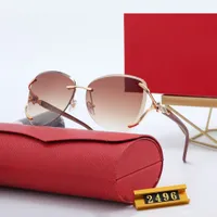 Luxe Designer Zonnebril voor Vrouwen Fox Sunglass Mode Gepolariseerde UV-bescherming Merk lenzenvloeistof Vrouw Goggle Wrap Drive Fox Brillen Carti Occhiali da Sole