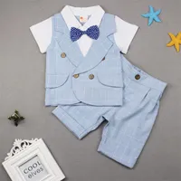 Одежда наборы Kiddiezoom Fashion Summer Set Set Kids Baby Boy Suit