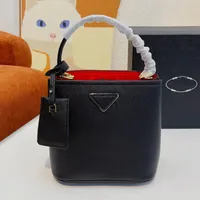 Designer Women Mini Panier Saffiano Bucket Bag Italy Milano Brand Cowhide L￤der Small Tote Handv￤skor Lady Evening Shoulder Handbag Luxurys Designers V￤skor