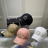 4 couleurs lettre de baseball casquettes de luxe créatrice de balle de balle hommes femmes sport sport golf pic chapeaux extérieur casquette f bonnet bonnet chapeau de soleil