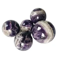 Dekorativa föremål Figurer Natural Purple Ball Polished Fantasy Amethyst Quartz 1 Piecedecorative