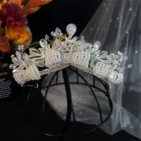 Designer crown lady fashion luxury wedding Headpieces alloy headdress bridal accessories 072841