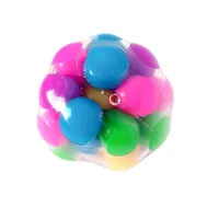 Squeeze Ball Toy DNA kleurrijke kralen verlichten stress handoefening gereedschap voor K253Z
