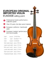 كريستينا EU6000B الأوروبي الأصلي المستوردة المهنية الفحص الصف أداء الصف جمع اليدوية الكمان