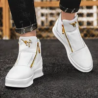 High Top Ankle Boots Men Summer Men's Shoes Luxury Sneakers Casual Dress Stylish Hip Hop Breathable Sports Fashion