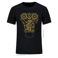 MEN T -shirts katoen merk motor ontwerp t shirt zwart jdm tuner sticker monteur gereedschap garage zanger tee shirt 220615
