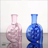 2022 New Recycle Glass Ash Catcher Wabenform Shisha mit Clip A Downstamm für Glas Bong Wasserrohr 14 mm 14,4 mm Fänger Rauchzubehör