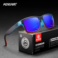 KDEAM Revamp Of Sport Men Sunglasses Polarized Shockingly Colors Sun Glasses Outdoor Driving Pochromic Sunglass With Box 220317