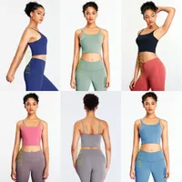 Energy Sports Bra Crop Top Yoga Lu Womens Designer T-Shirts Gym Vest Workout Bra Femmes Tabines Tanks Taille S-XXL