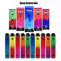 Bang XXL Switch Duo Disposable cigarettes 2in1 2500 puffs 7ml 1100mAh 6% Oil Pods 8 colors Vs RandM pro Dazzle AIR BAR MAX PUFF180L
