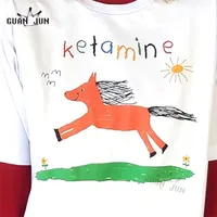 Ketamine vintage t-shirt cheval y2k graphes t-shirts oversize pour femmes vêtements masculins harajuku rétro tshirts 220607