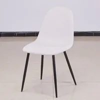 Yemek Odası Sandalyesi Ev Halkı Kuzey Avrupa Modern Kısa Sandalye Backrest Demir Sanat Lüks Kahve Otel