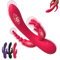 Rabbit Dildo Vibratoren für Frauen Anal Vagina Clitoris Stimulator Masturbator 10 Geschwindigkeiten G Punkt sexy Spielzeug für Erwachsene 18