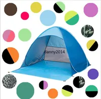 Snabb automatisk öppning Vandring Camping Tält Outdoors Shelters 50  UV Skydd Tält för Beach Travel Lawn Home Tents