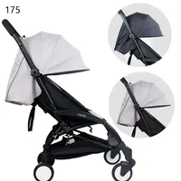 175 Degrees Stroller Accessories For Babyzen Yoyo Yoya Seat Liners Sun Shade Cover Back Zipper Pocket Hood & Mattress For Yoyo 201225H